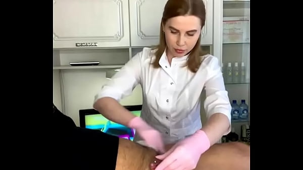 Waxing lesson for a man with a beautiful penis piercing