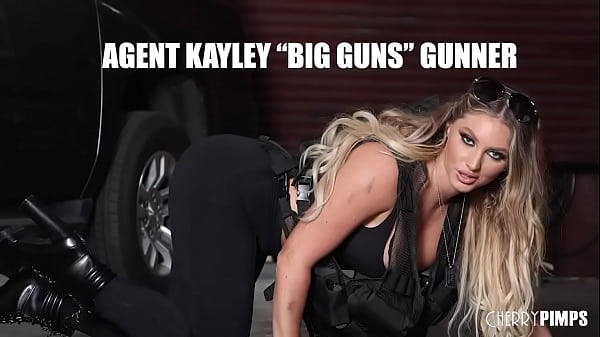 Big Tits Blonde Kayley Gunner saves her fellow agent Tommy He gets to enjoy those big tits along with a blowjob. What a gal!