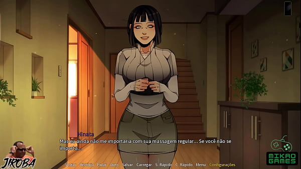 I did erotic massage on Naruto's hot wife Hinata