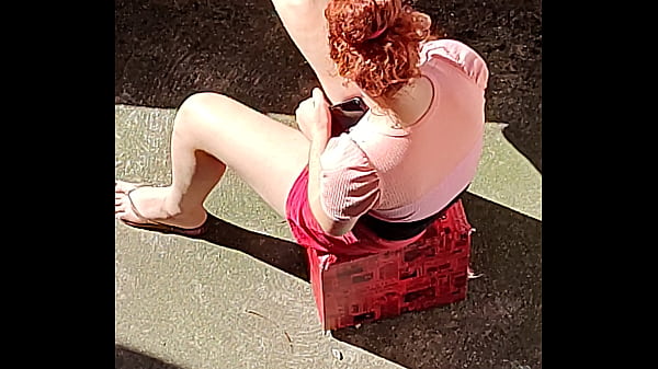 hot redhead in the sun