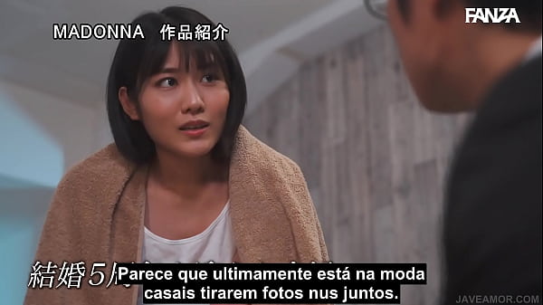 Cheating In The Nude Photo Shoot [Subtitled] Nao Jinguuji
