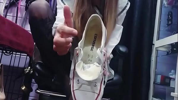 Anime girl POV sneakers and feet domination