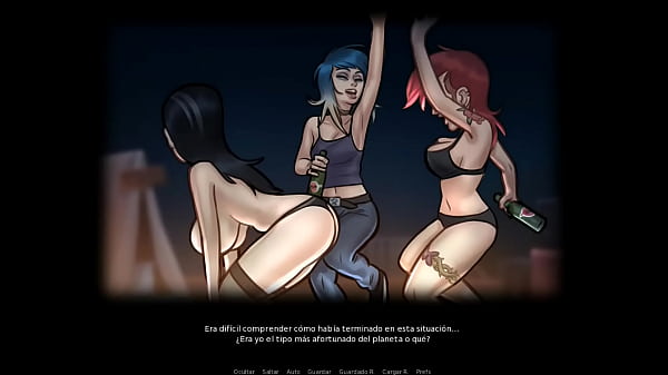 Summertime Saga Cap 52 - playing truth or dare with 3 sexy girls
