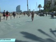 Victoria Sweet shows her sexy naked body on public streets