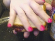 PB&J & Tiny Sandwich Vore, Licking, Smacking, Giantess