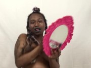Short and Sweet: Topless Dancing While Putting on Dick Sucking Lipstick