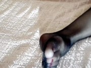 HOT SCHOOLGIRL SHOWS SEXY LEGS AND FEET IN NYLON STOCKINGS ! 18y 4K
