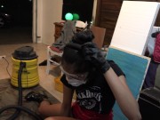 Shop Vaccing the Garage with Viva Athena 4k