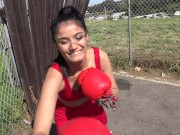 Don't Mess With Viva Athena. She will knock you out. Female Boxing POV