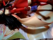 遠坂凛(Fate/FGO)魔法少女フィギュアに精液ぶっかけオナニー&キス&足舐め