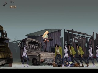 Dois Aliens Metendo Na Boca e na bucetinha dessa loirinha 2D Game parassite in City Parte 2