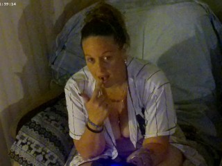 Gif When your girlfriend is horny and starring at you and your cock
