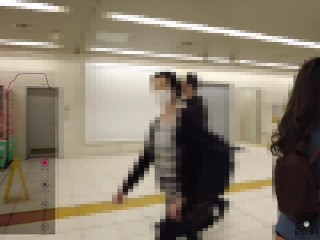 Remote vibe teasing walk! Pussy juice gushing, creampie climax💦