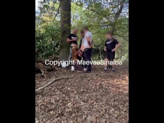 CUM WALK - I walk with a face full of cum in the street after taking 4 facials