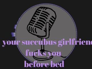 ASMR/ f4a/ Succubus fucks you into bed