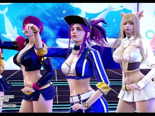 [MMD] BlackPink - Icecream Sexy Kpop Dance Ahri Akali Kaisa Evelynn Seraphine KDA