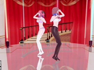 【KKS／MMD】【「Girls」【MARiA[ﾒｲﾘｱ]×Easy Pop】】 中野二乃 中野三玖【五等分の花嫁 】