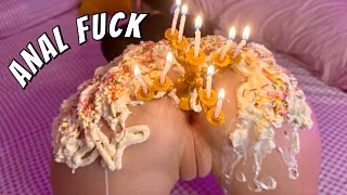 VLOG 7: Happy B-Day Stepson! Ass Creamy Cake Hard Doggy Anal Fuck