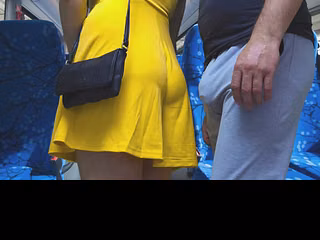 Inappropriate public touch inside a packed bus! Almost seen by Bus Passenger when She Helps a Stranger To Ejaculate