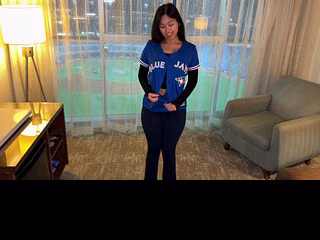 Creampied in the Baseball Stadium Hotel!