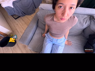 Asian Cleaning Lady Let Me Fuck Her For Money