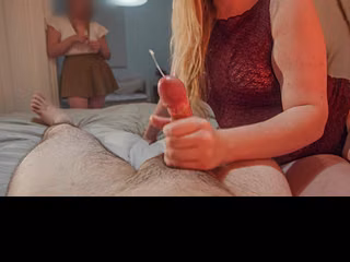 StepDaughter Watching Me Play With My Husband's Cock