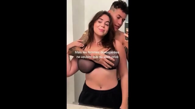 Skinny Stud Takes Beautiful Brunette for a Ride  - Homemade Video