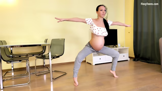 Nina Vertuhay's Pregnant Gymnast Seduction