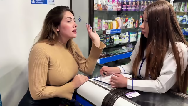 Columbian lesbian doctor helps patient with headache
