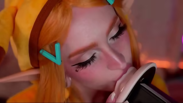 asmr sensual ear eating.