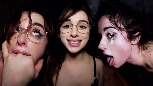 Cum - Busty Whore Licks The Floor