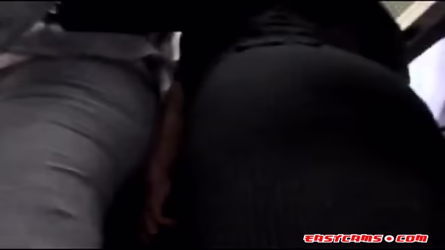 Sexy Japanese babe getting her ass touched in the public bus