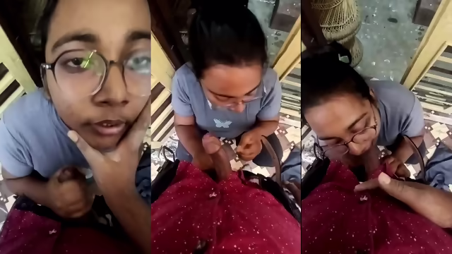 Glasses Horny Girl Giving Cuckold To Lover Mms Indian Cuckold
