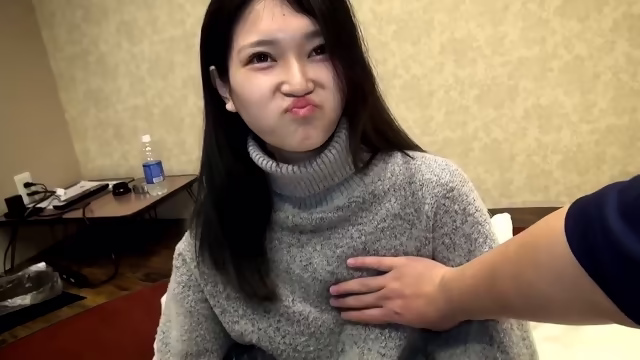 Cute Skinny Japanese Girl With Nice Small Tits. Almost Flat