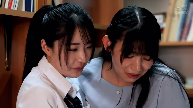 Lesbian Schoolgirl in The Library