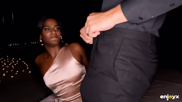 Indian Princess Kneels For Big White Dick