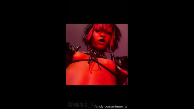 Petite ebony with huge clit masturbating