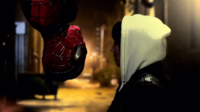 [PB]Spider-Man XXX 3/5 MJ Blows Spider-Man in Rain - Mary Jane Capri Anderson Superheroine Parody Costume Cosplay Latex Bodysuit Uniform Ripped Clothed Office Cumshot Hardcore