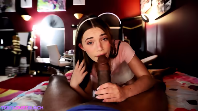 Shocked Teen Sees Huge BBC For First Time POV