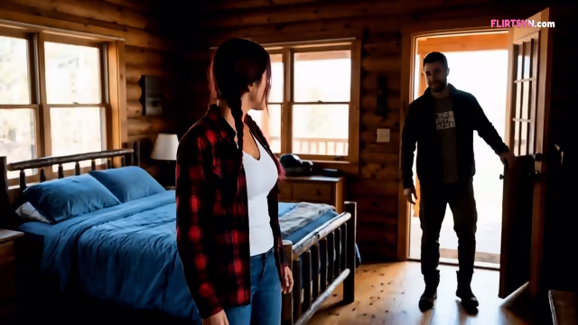 Redhead Girl Fucks Her Boyfriend's Dad After He Catches Her Naked In The Cabin Shower - (Ai Generated)