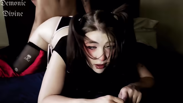 Cute Ahegao Teen Fucked Hard Doggystyle & Missionary