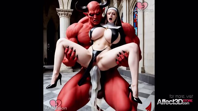 The Nun's Desire - AI Fantasy Porn By Aiillusion