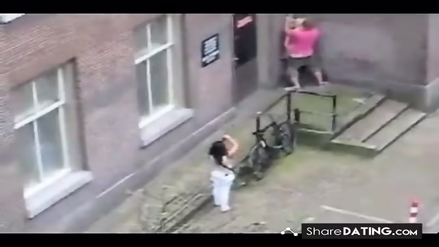 People having sex on the street (The Netherlands).