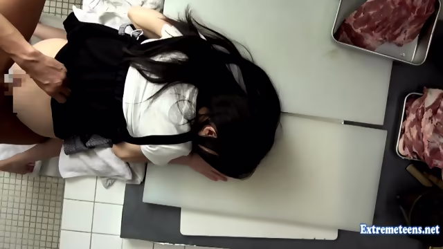 Skinny Fuyue Kotone Gets Rough Sex In Meat Processing Plant On Table Extreme Fetish Action Cream Pie